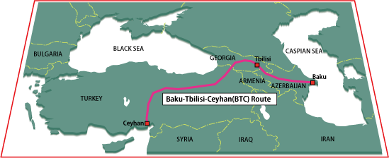 btc oil pipeline run